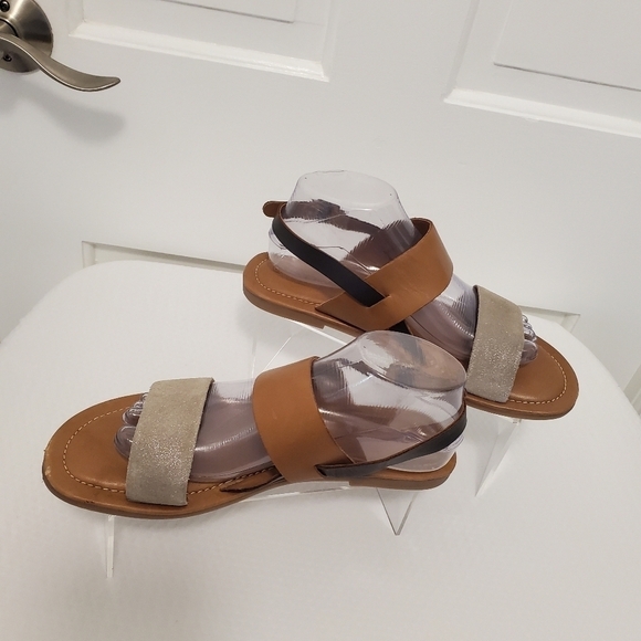 Fat Face Lyla Double Strap Buckle Close Leather Sandals Size 41, US 9/9.5 casual - Picture 3 of 15